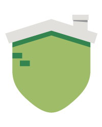 Shield with a roof