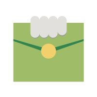 Hand holding an envelope