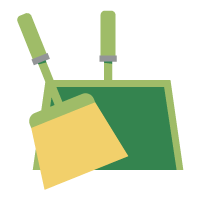 Dustpan and broom